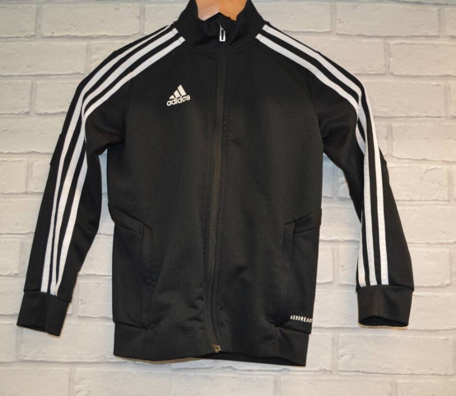 Adidas  Jacket  Black  Size: 7 - 8 Years