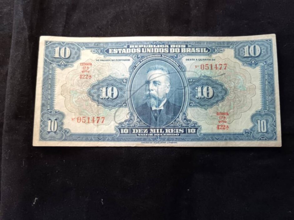 1924-1942 Brazil Dez Mil Reis Note