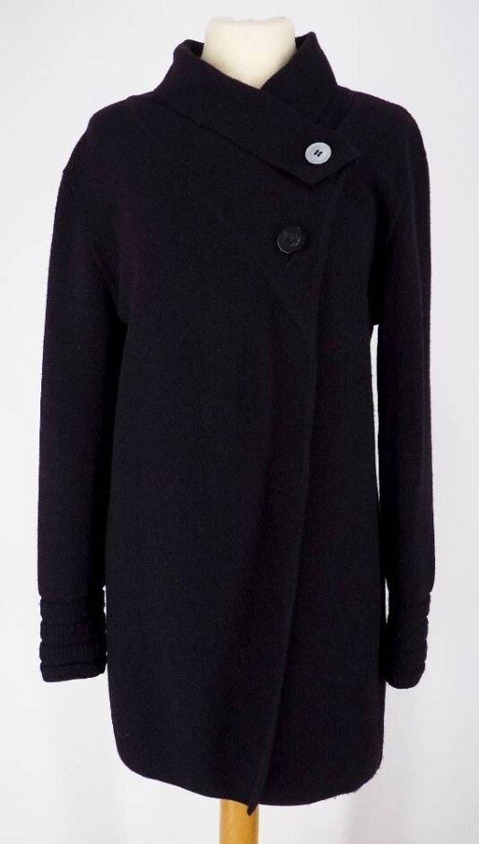 Jigsaw Ladies' Knitted Jacket/coat Chocolate Brown Size: S