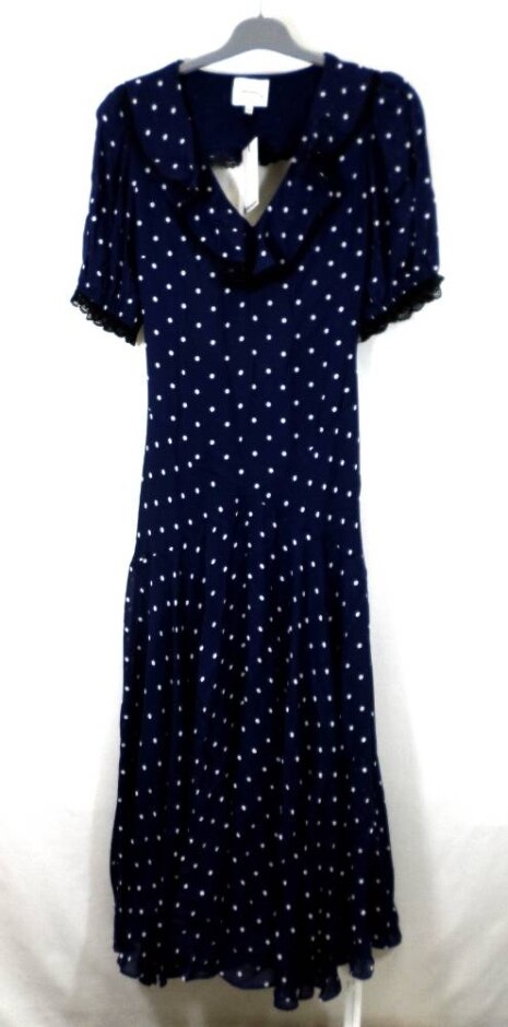 Reformation Brand New Blue Evra Long Dress Blue Size: 6
