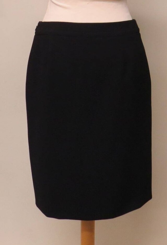 Precis Skirt With Decorative Buttons Black Size: 10