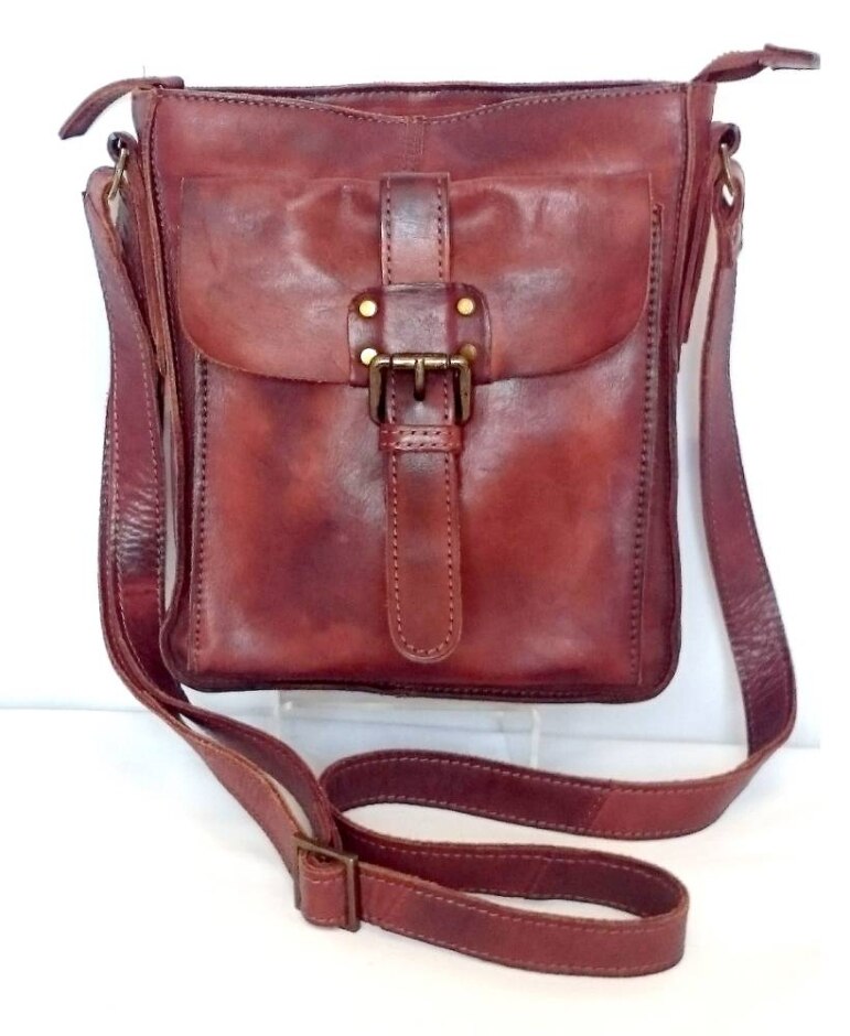 Ashwood Cross-body Messenger Bag A4 Vintage Wash Leather
