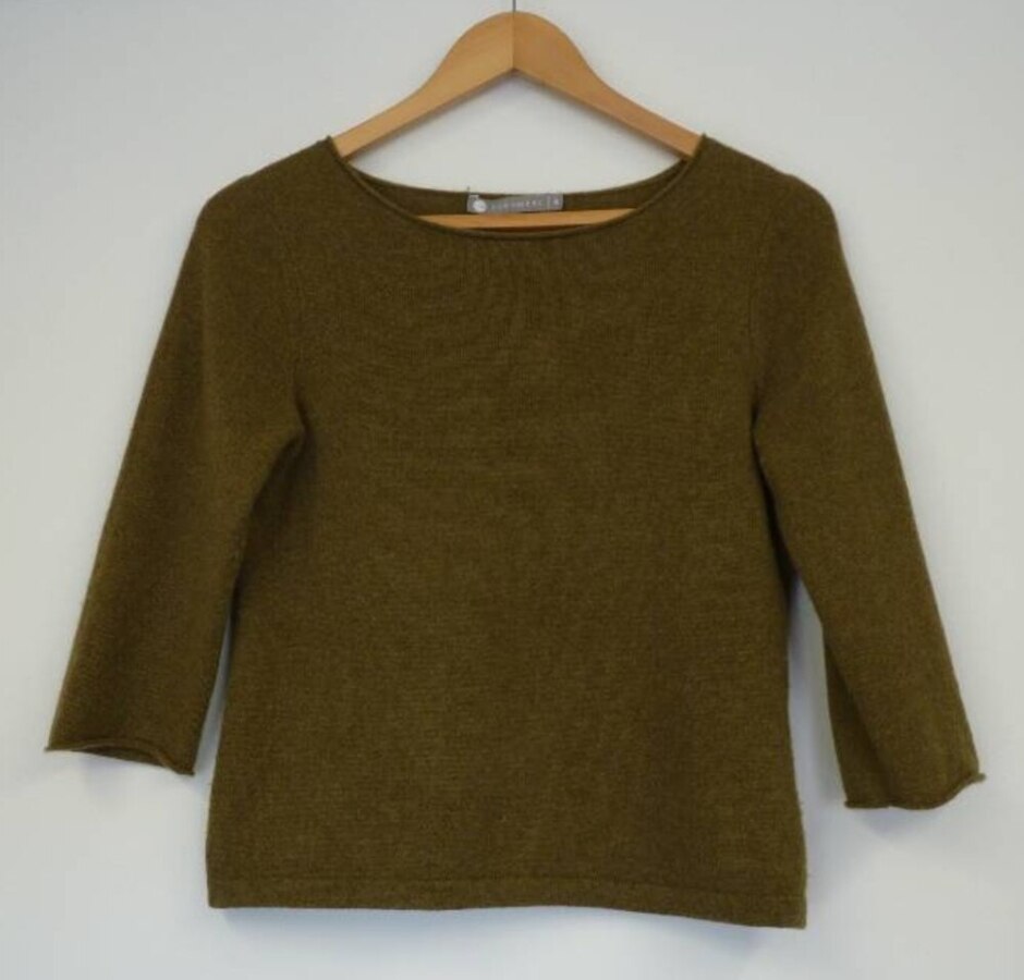 In Cashmere 100% Cashmere Jumper Green Size: S