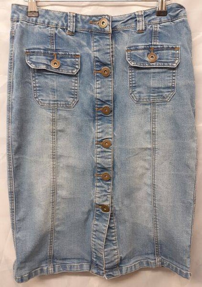 Red Herring Denim Skirt Blue Size: 10