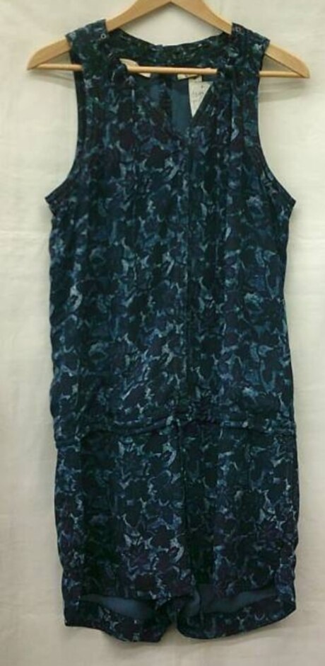 Maison Scotch Short Playsuit Blue Mix Size: S