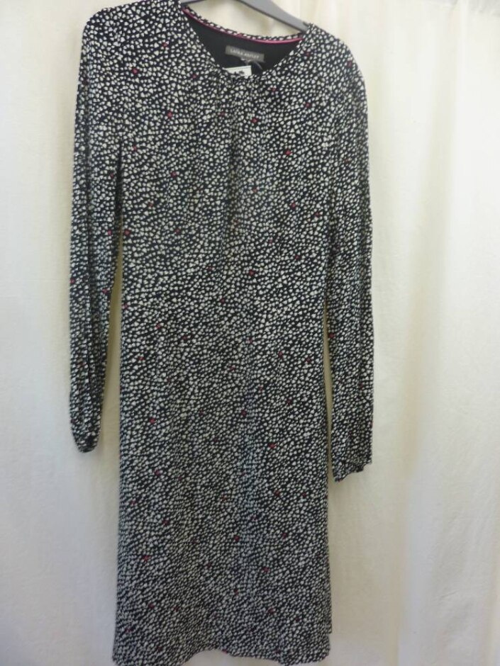 Laura Ashley Dress Black Size: 10