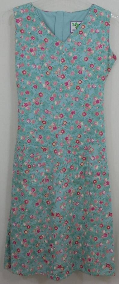Blueberry London A-line Dress Aqua Mix Size: 8