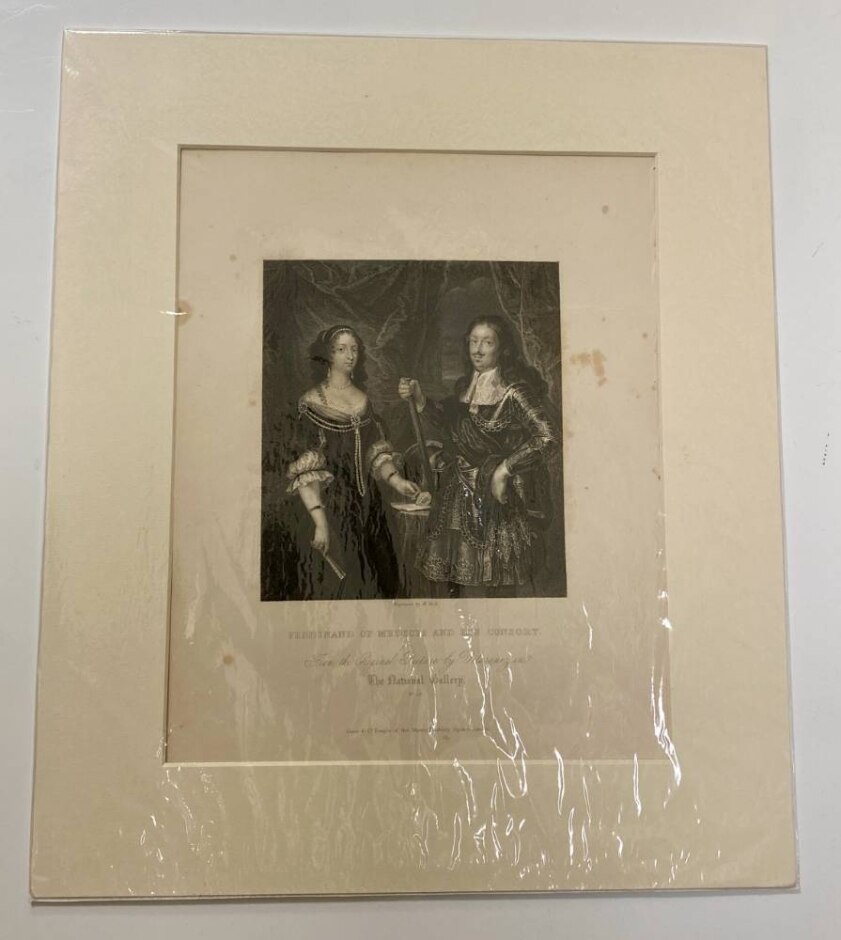 'ferdinand Of Medicis And Consort' C19th Print From National Gallery Of Pictures By Great Masters