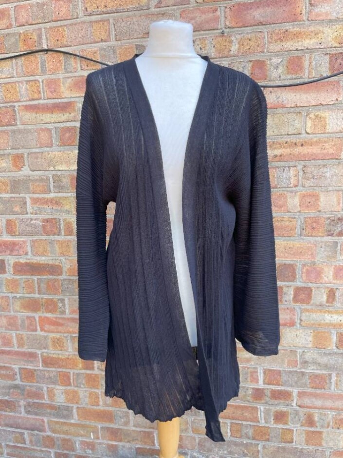 Jigsaw Women's Open Front Cardigan Black Size: L