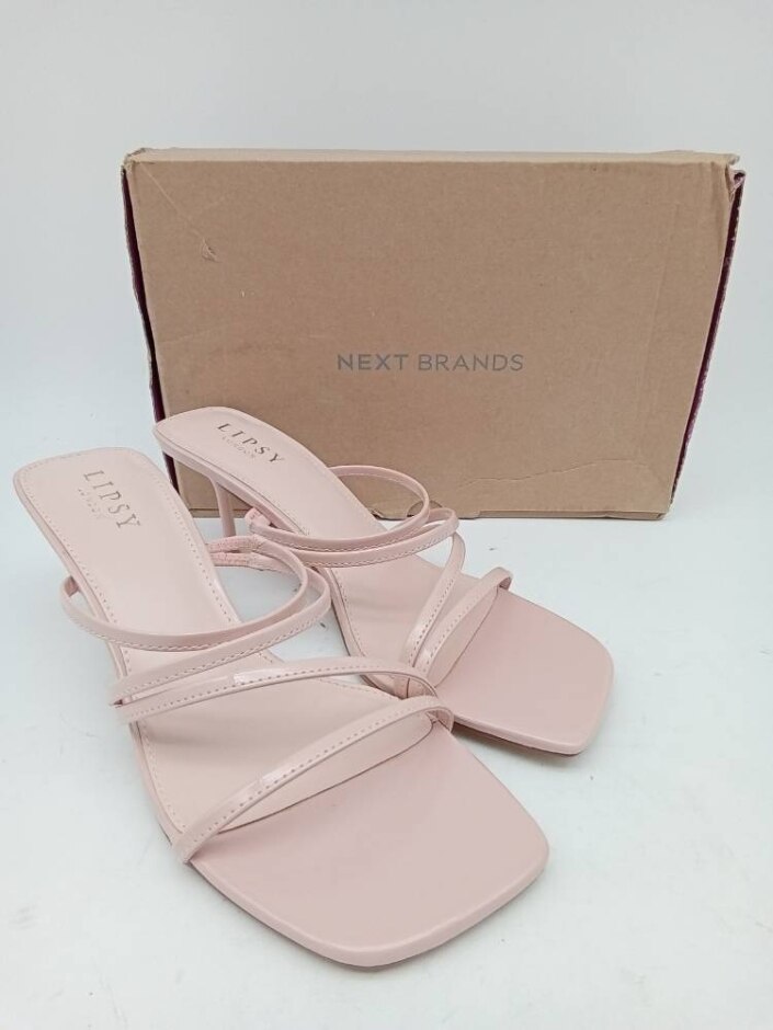 Lipsy London Women's Strappy Slip On Mule In Pink Size 6