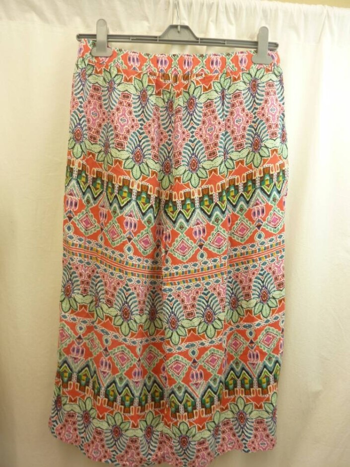 George Wide Leg Trousers  Multi-coloured Size: 12