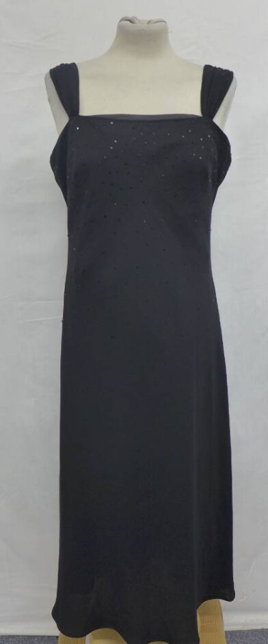 Jones Wear Dress Sequin Laced Party Dress Starlit Black Size: 12