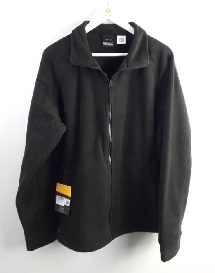 Regatta Fleece Long Sleeved Jacket Black Size: Xl