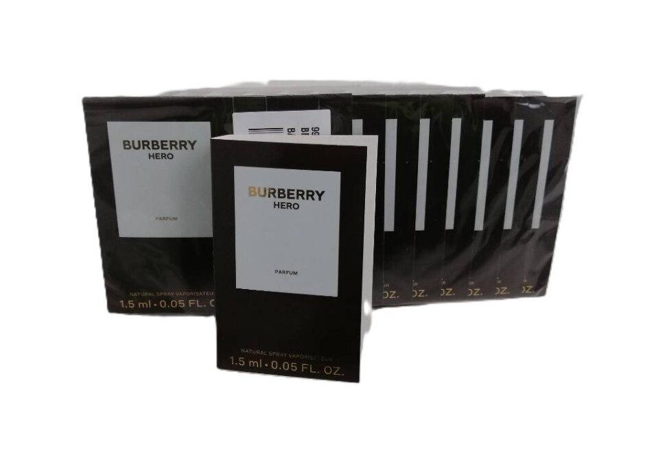 Burberry Men's Hero Parfum Mini Sprays 12 X 1.5 Ml Sealed New