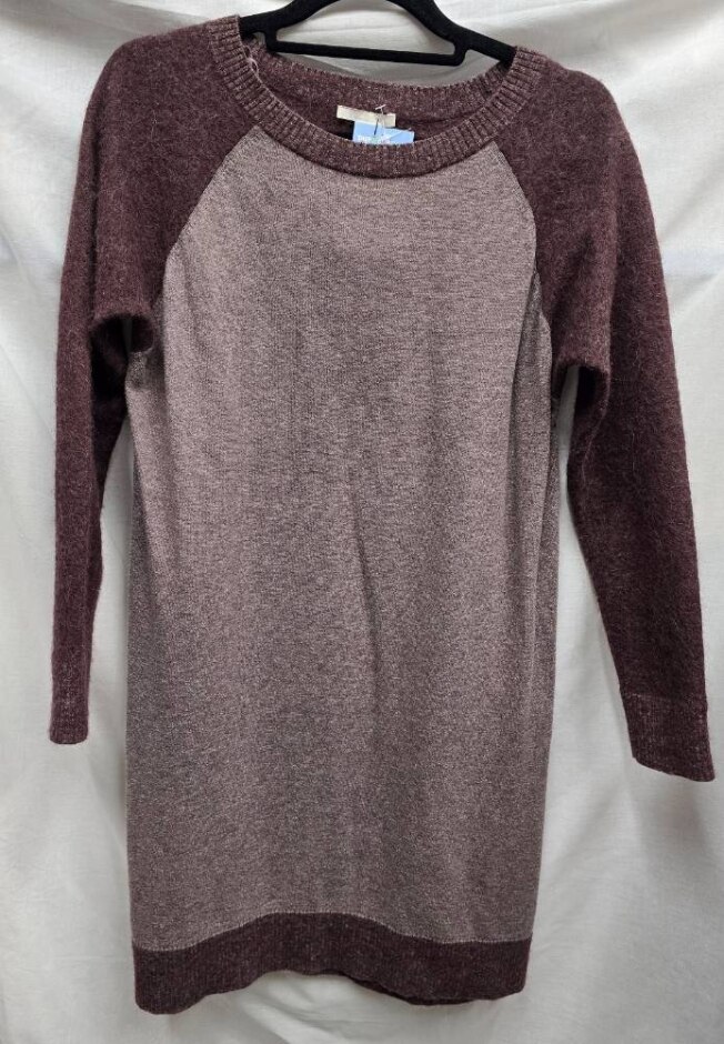 Cos Knit Jumper Dress Purple Size: 10
