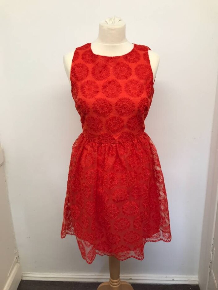 Zara Dress Red Size: S