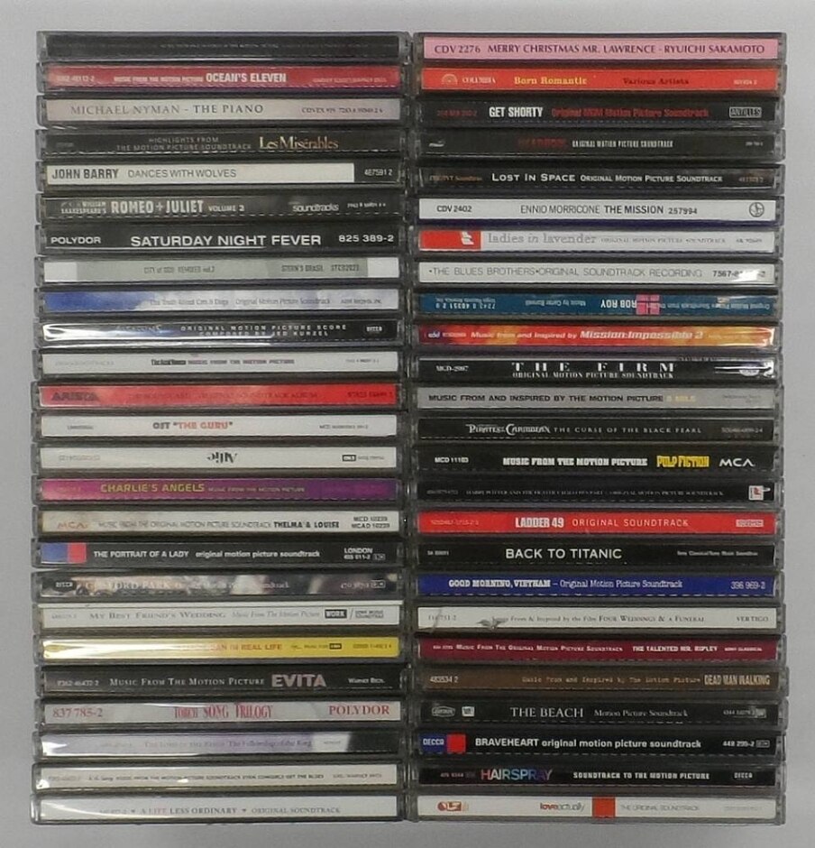 Collection Of 50 Film And Movie Soundtracks On Audio Cd (set 1)