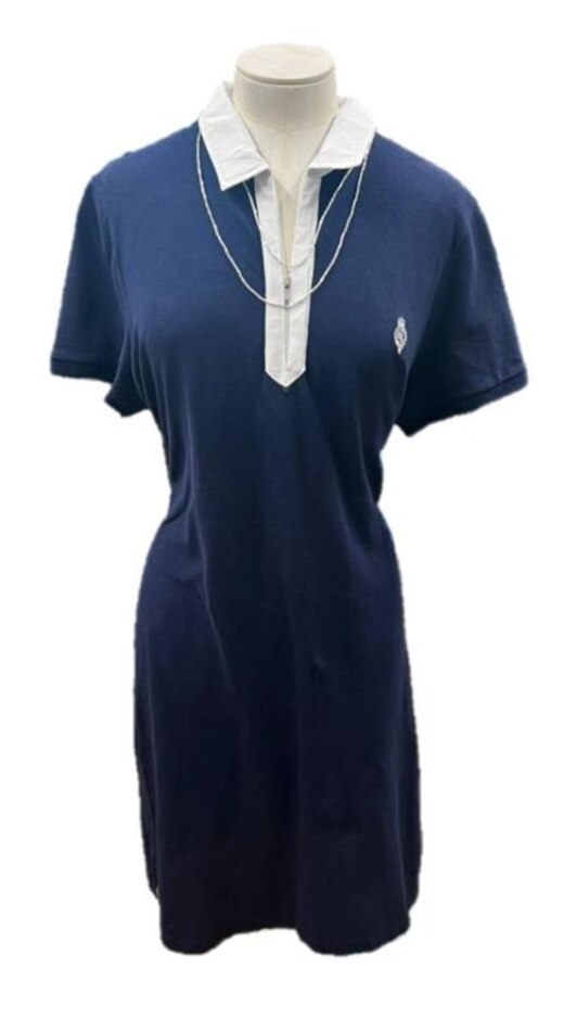 Ralph Lauren (lauren Active) T-shirt Dress Navy Blue  Size: Xl