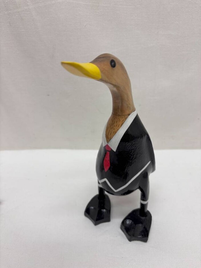 Lucky Wooden Wedding Duck