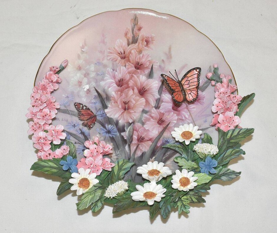 Bradford Exchange Lena Liu "flowering Essence" Decorative Plate