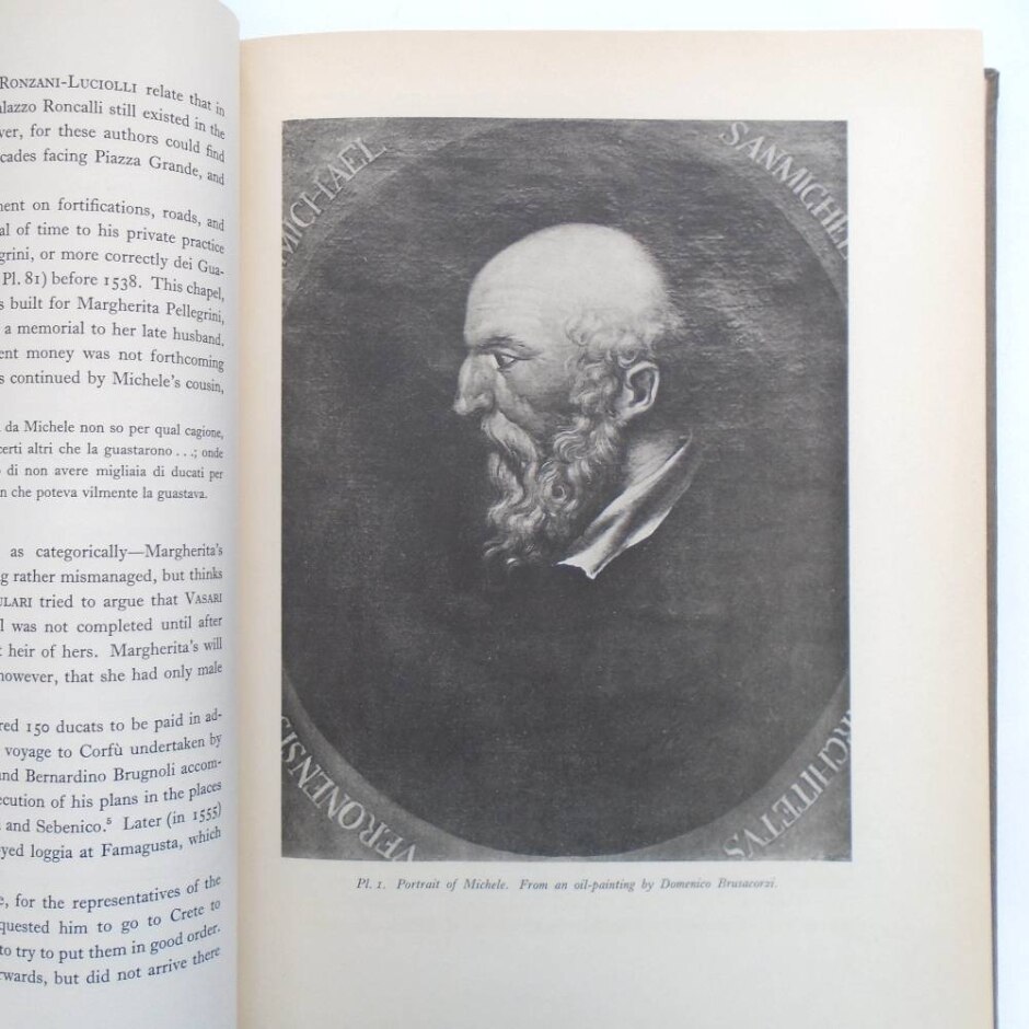 Michele Sanmicheli, The Architect Of Verona - His Life And Works (true 1st Edition, No D/j, Ex-lib)