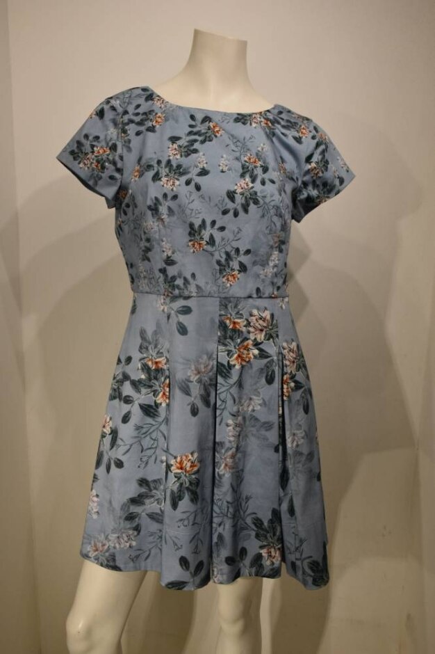 French Connection Dress Blue Mix Size: 14