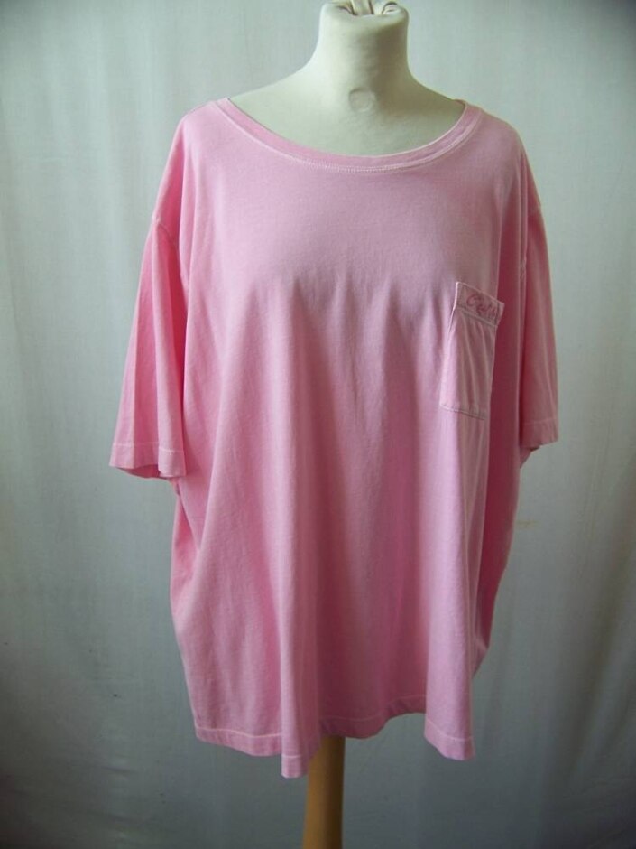 Hush Cest La Vie Over Sized  T Shirt Pink Size: Xl