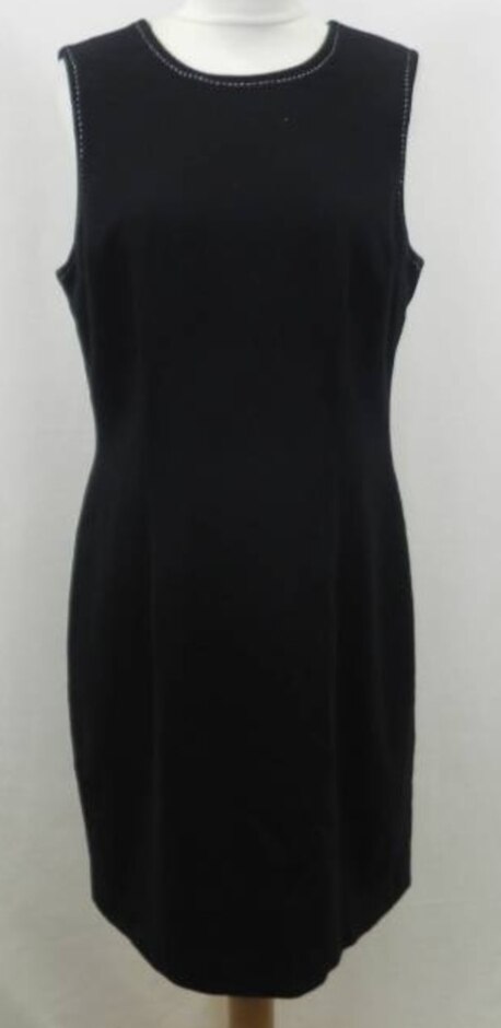 Cynthia Rowley Dress- Wool Black Size: 10