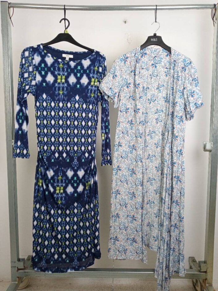M&s Collection 2x Midaxi Dress Bundle  Multicoloured  Size: 16