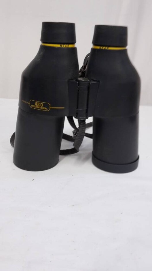Aico Binoculars  In Rummer Casing  10 X 50   (86m At 1000m)