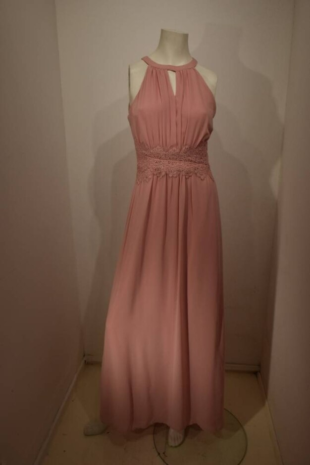 Villa Clothes Halterneck Maxi Dress Rose Size: 12
