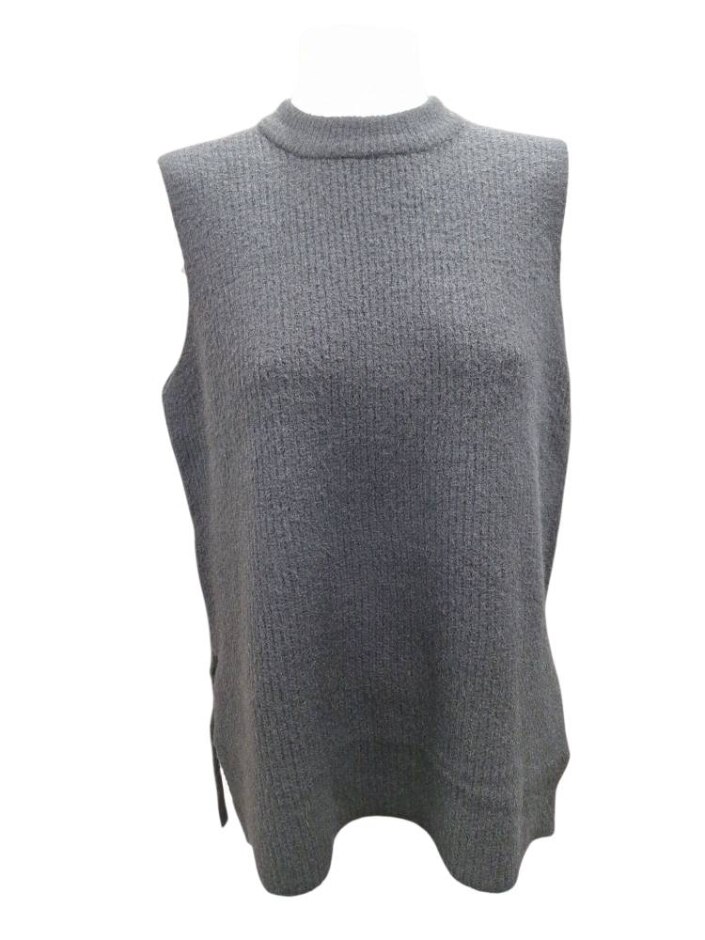 Bnwt New Look Sleeveless Jumper Blackm Size: M