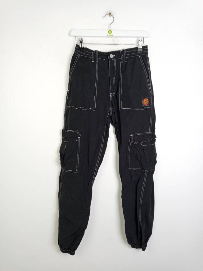 Santa Cruz Women's Contrast Stitch Cargo Trouser Black Size: 10