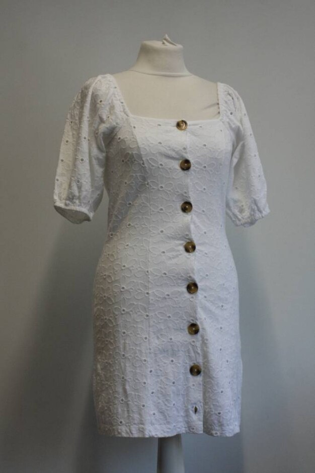 Asos Dress White Size: 8