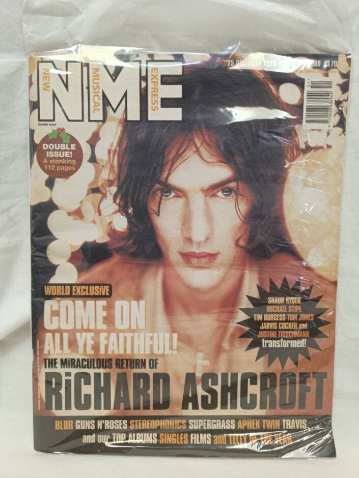 Nme  25 December 1999/ 1 January 2000 Vintage Music Paper Richard Ashcroft