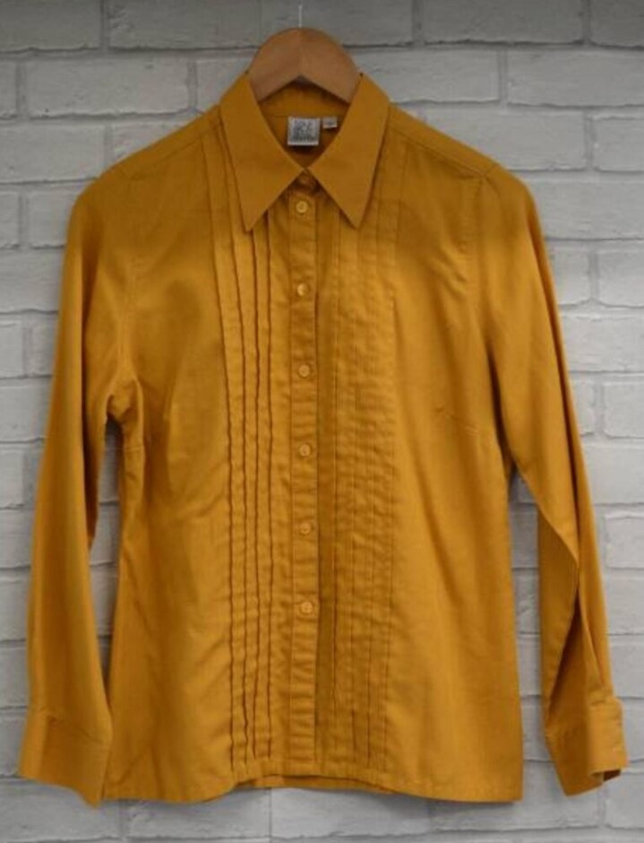 Oxford Shirt Company  Shirt  Yellow  Size: 12