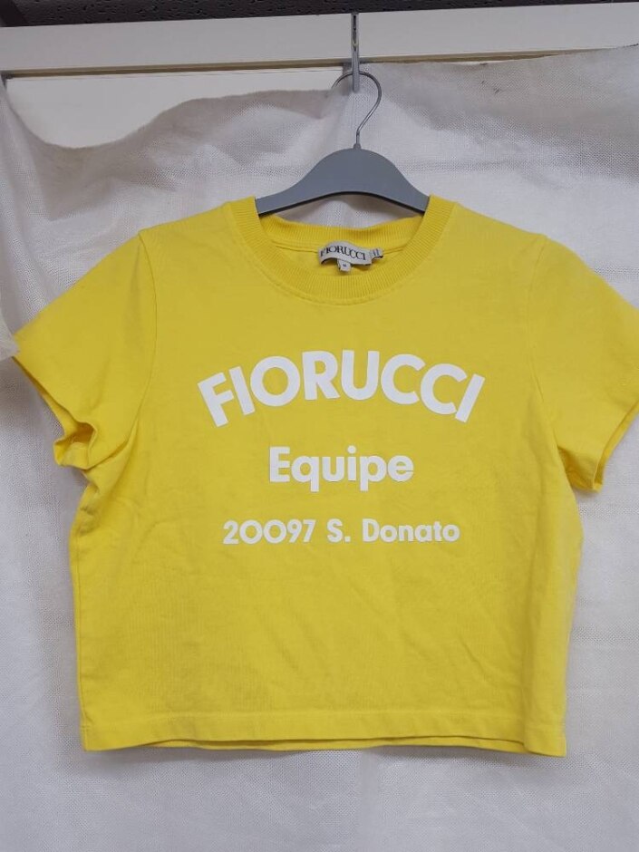 Fiorucci Crop Top Yellow Size: M