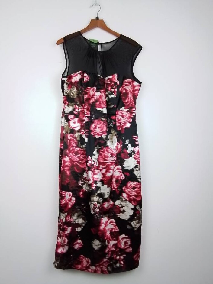 Maggy London Women Dress Black And Red Size: 12