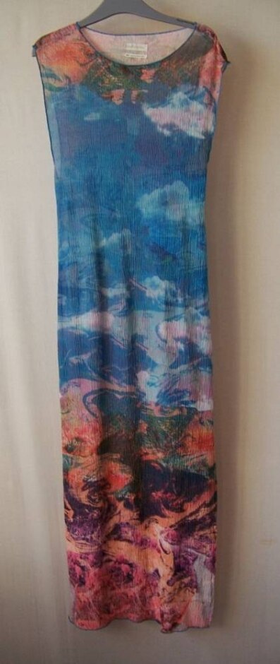 Urban Outfitters Semi Sheer Dress Multi Size: Xs