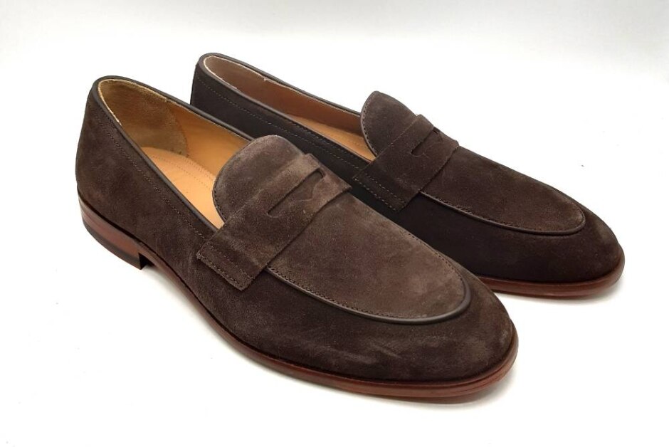 M&s Autograph Suede Loafers Brown Size 8 - Bnwot