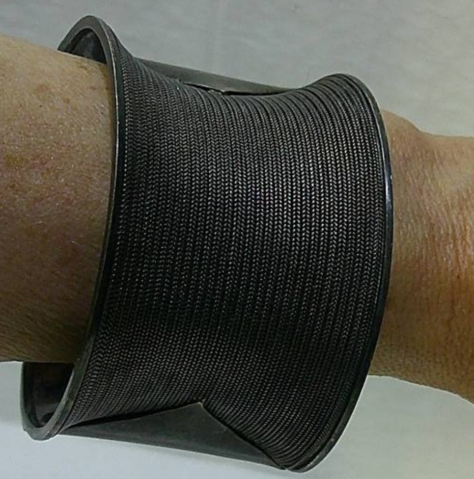 Silver cuff bangle Oxfam Shop