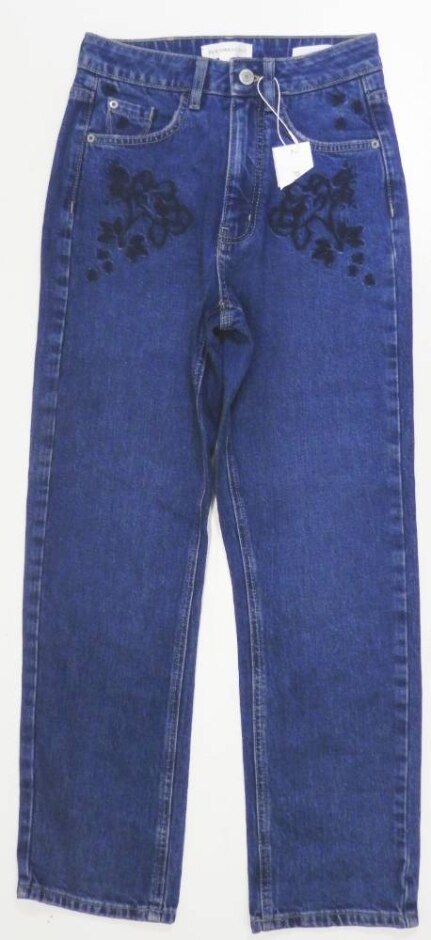Per Una Bnwot Straight High Rise Jeans Blue Size: 6