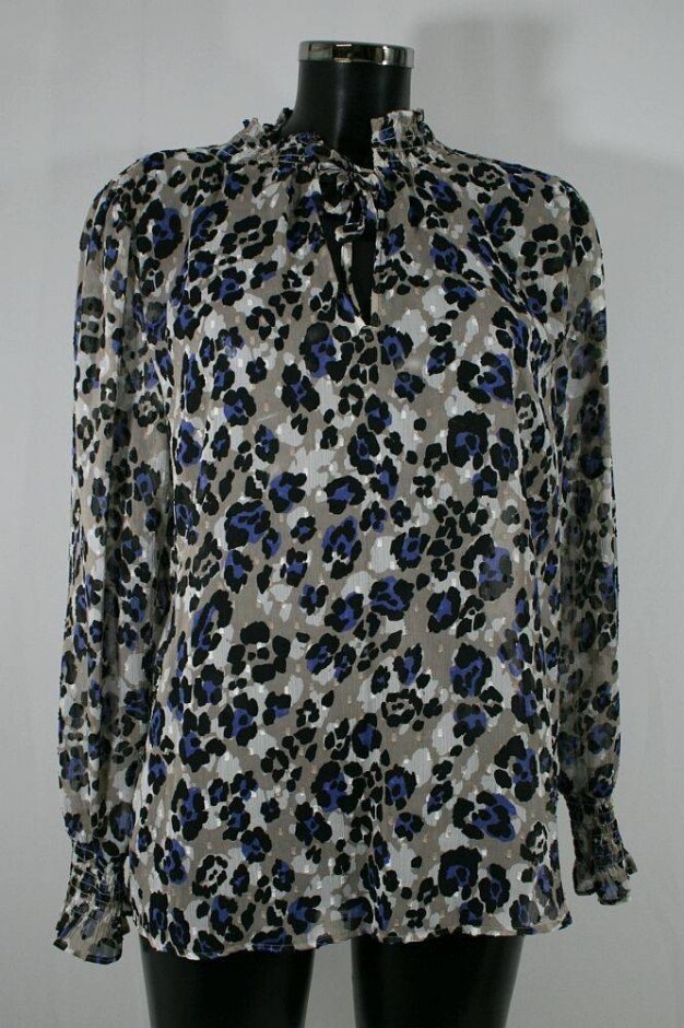 M&s Leopard Print Top Multi Size: 12