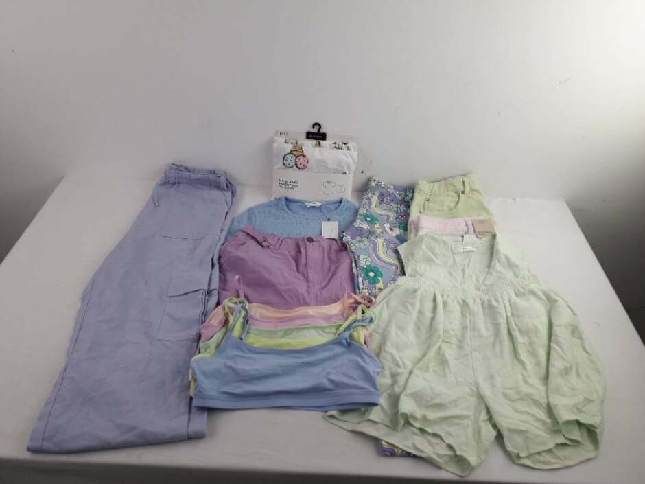 M&s Girl's 14x Bundle Tops,  Shorts, Leggings, Trousers Multicolour Size: 13 - 14 Years