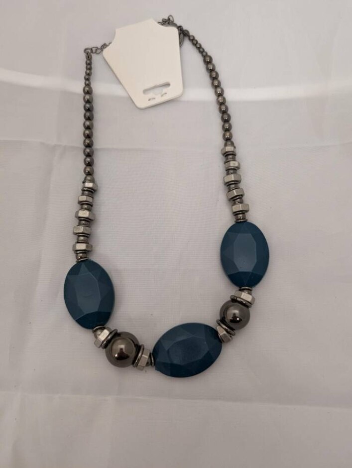 Teal Bead Necklace