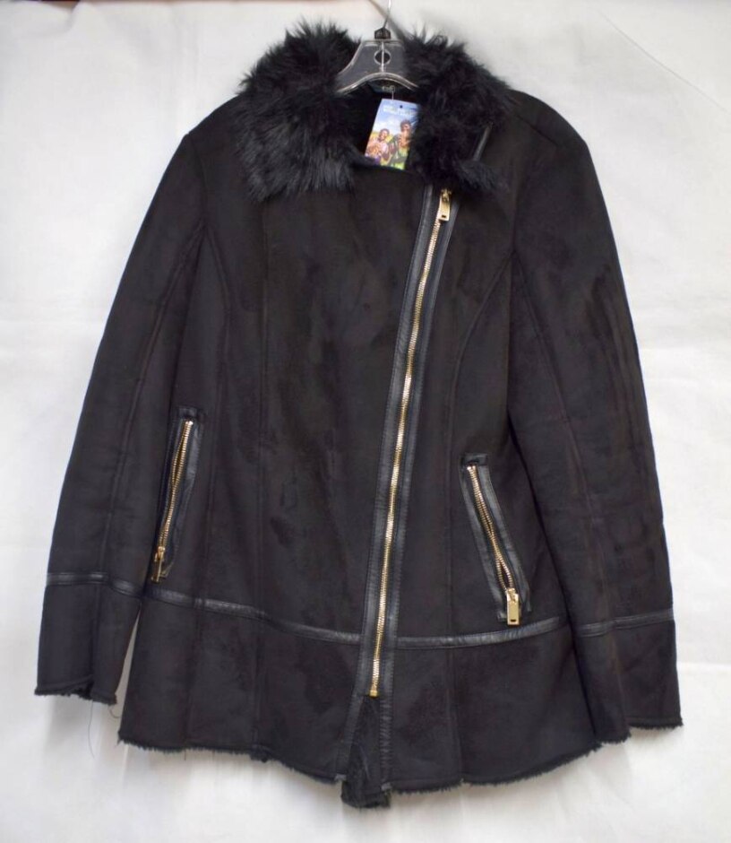 F&f Faux Suede Jacket Black Size: 16