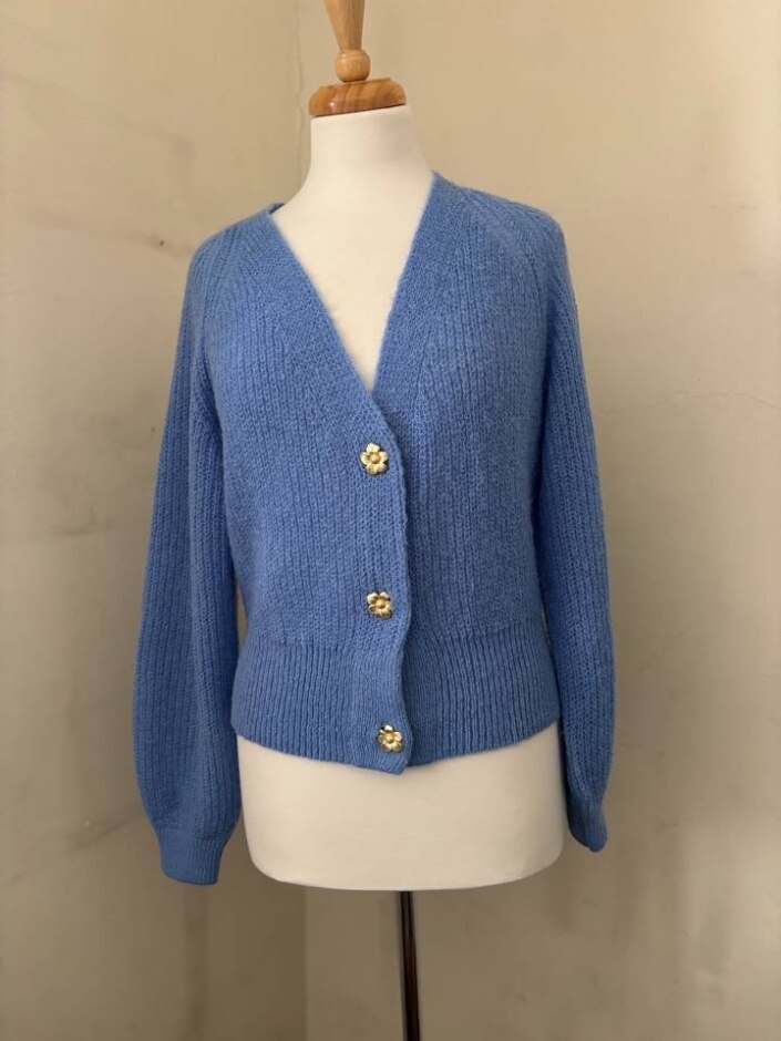 Fabienne Chapot Women Cardigan 40% Acryl Blue Size: Xs