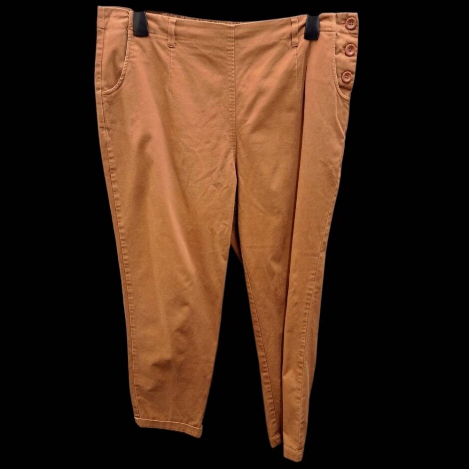 Seasalt Wide Leg Trousers Orange  Size: Xl