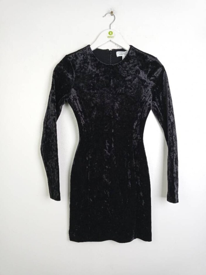 &other Stories Women's Mini Long Sleeve Dress Black Size: 34