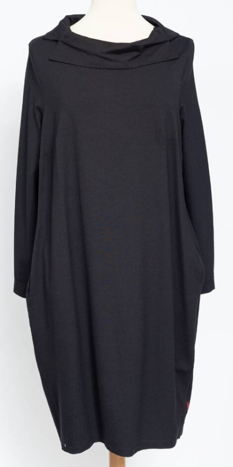 Vetono Jersey Long Sleeved Dress Black Size: L